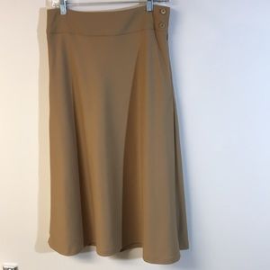 Talbots A-Line Classic Wool Skirt, camel, Size 4